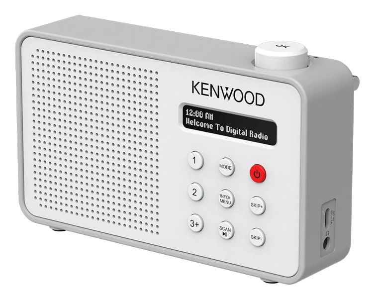 Kenwood Design Radio - RDS, DAB, DAB+, FM, Bluetooth Audio Streaming - Car (CRM25DABW)