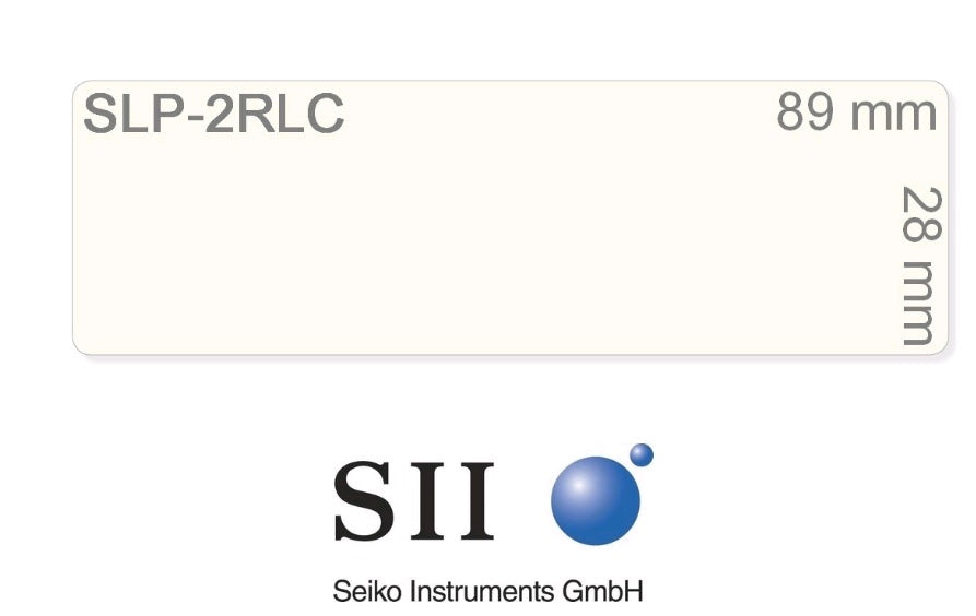 Seiko Instruments SLP-2RLC Clear Address Labels 28 x 89 mm for Smart Label Printer 620, 650SE (16.06.2051)