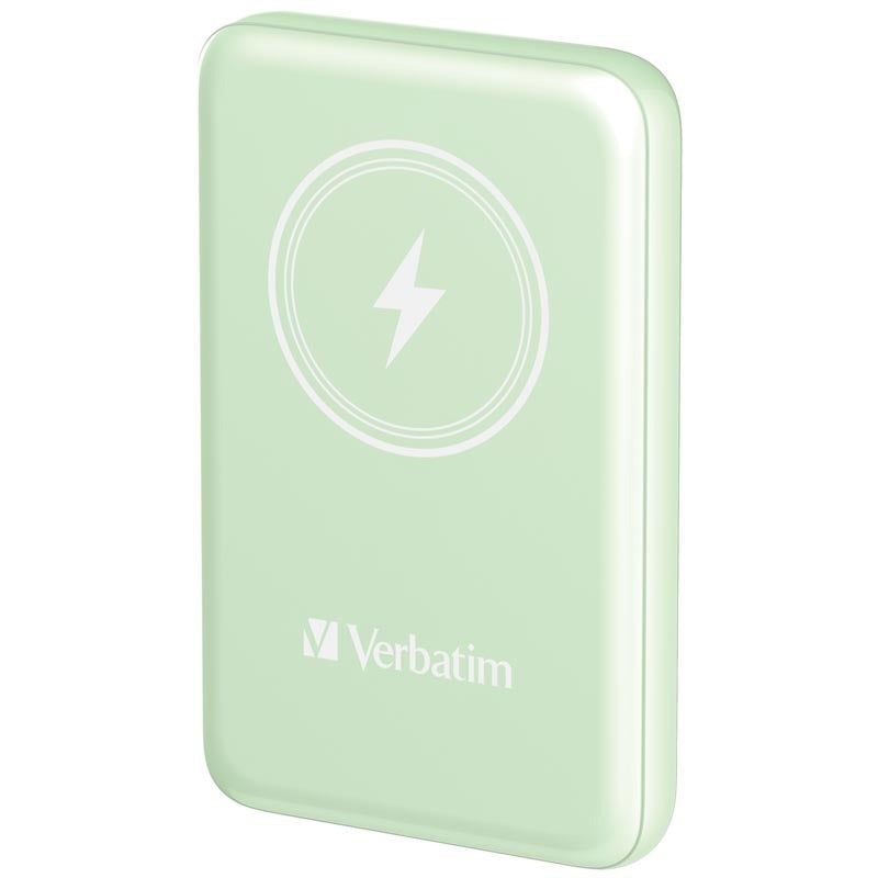 Verbatim Charge n Go Inductive Power Bank 10000mAh Magnetic Wireless Green 24-polige