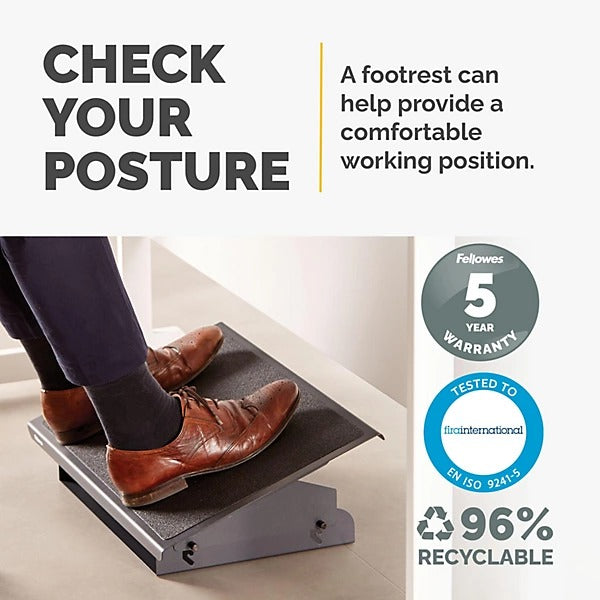 Fellowes Professional Series Heavy Duty Foot Support - Black (8064101)