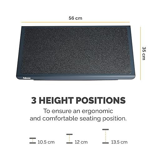 Fellowes Professional Series Heavy Duty Foot Support - Black (8064101)