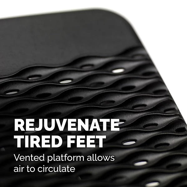 Fellowes Refresh Footrest, Plastic, Black, Air Circulation, 1 Piece (8066001)