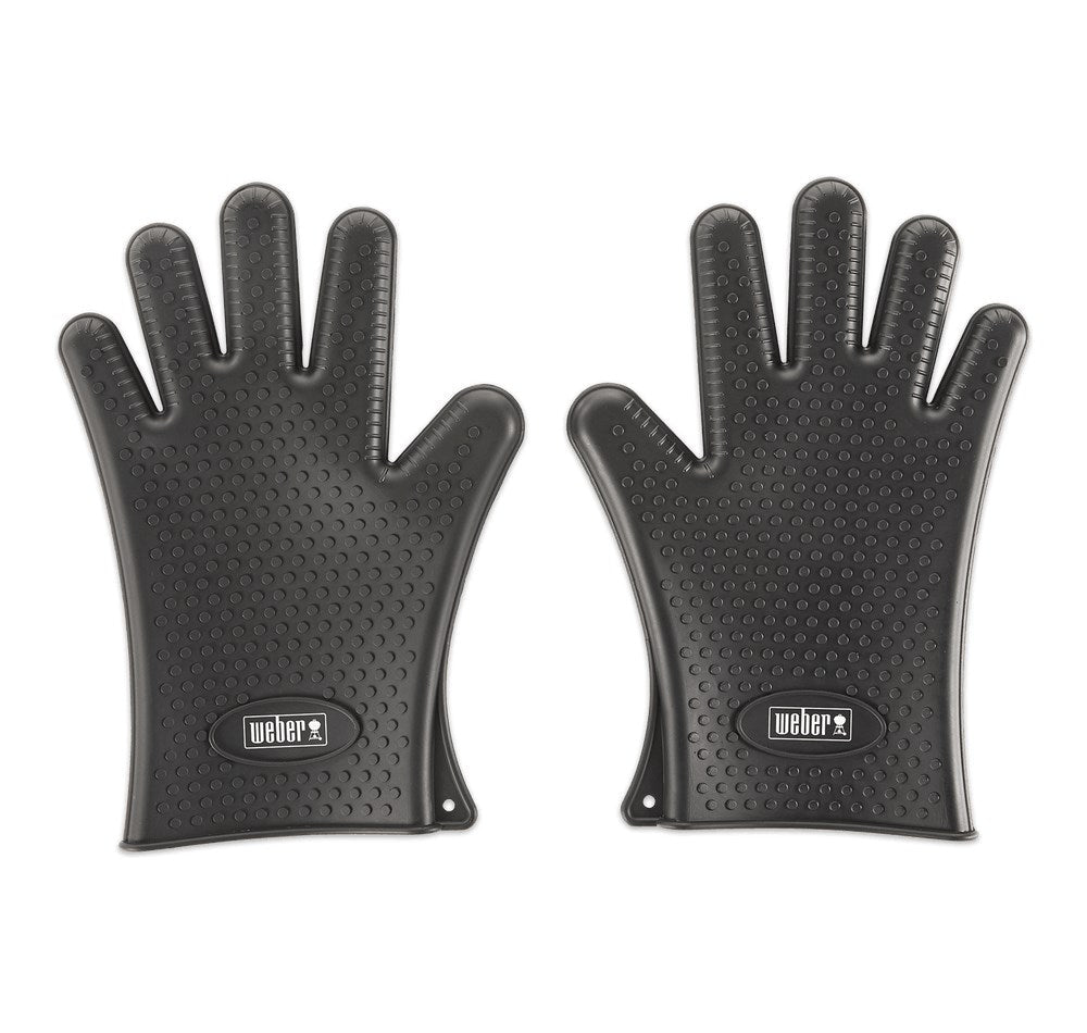 Weber Silicone Grilling Gloves, Black, 195.1 mm - 275.1 mm - 185.2 mm