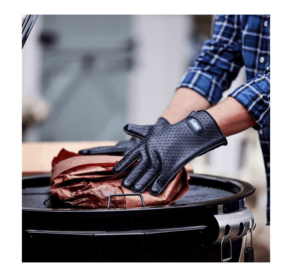 Weber Silicone Grilling Gloves, Black, 195.1 mm - 275.1 mm - 185.2 mm