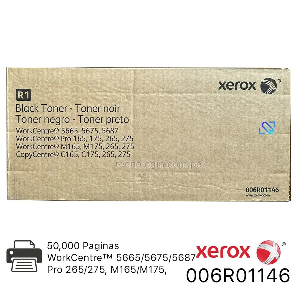 Xerox Toner Cartridge Black 006R01146, Compatible with WC 165/175/265/275