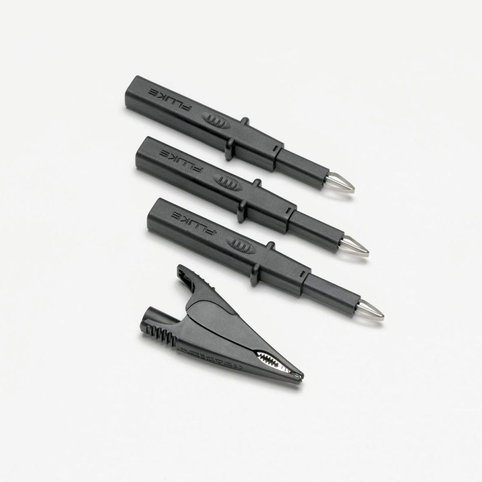 Fluke TLK290 Test Lead Probe & Clip Set - Black - 1000V - 8A - 4 Pieces (2435092)