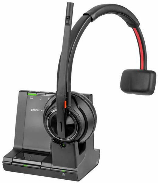 HP Poly Savi 8210 Wireless Headphones for Office/Call Center, Bluetooth, Black (8D3K5AA#ABB)