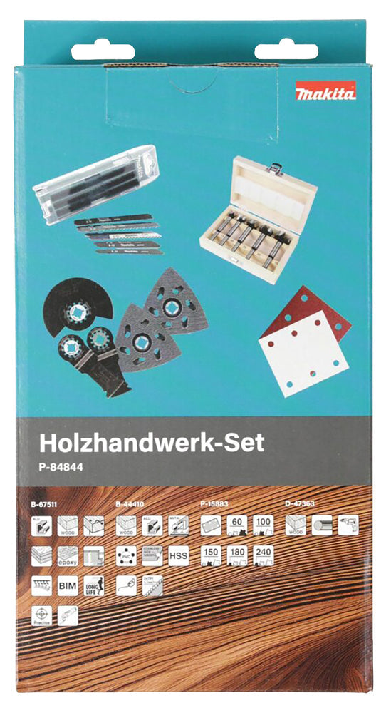 Makita Woodworking Kit 30-Piece Set P-84844