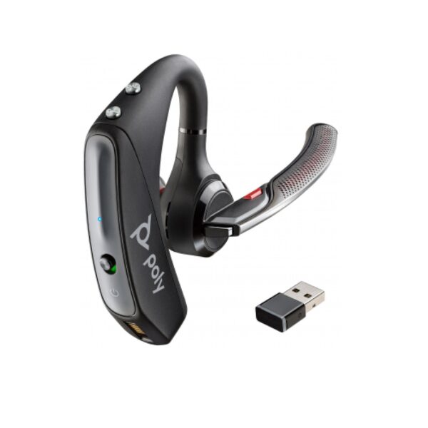 HP Poly Voyager 5200 UC USB-A Headset + BT600 Dongle TAA (7K2E1AA)