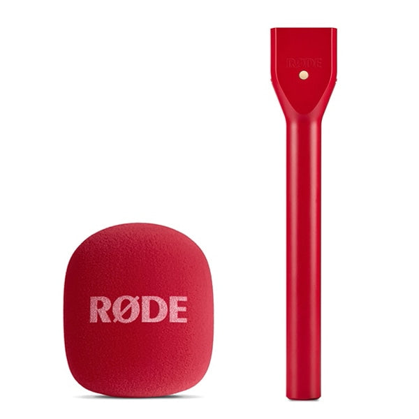 RODE Interview GO Handheld Microphone Adapter for Wireless GO - Red