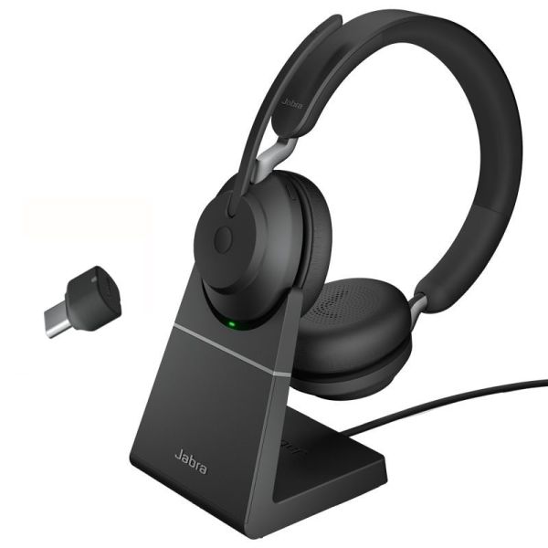 Jabra Evolve2 65 Headset Link380a UC Stereo Black