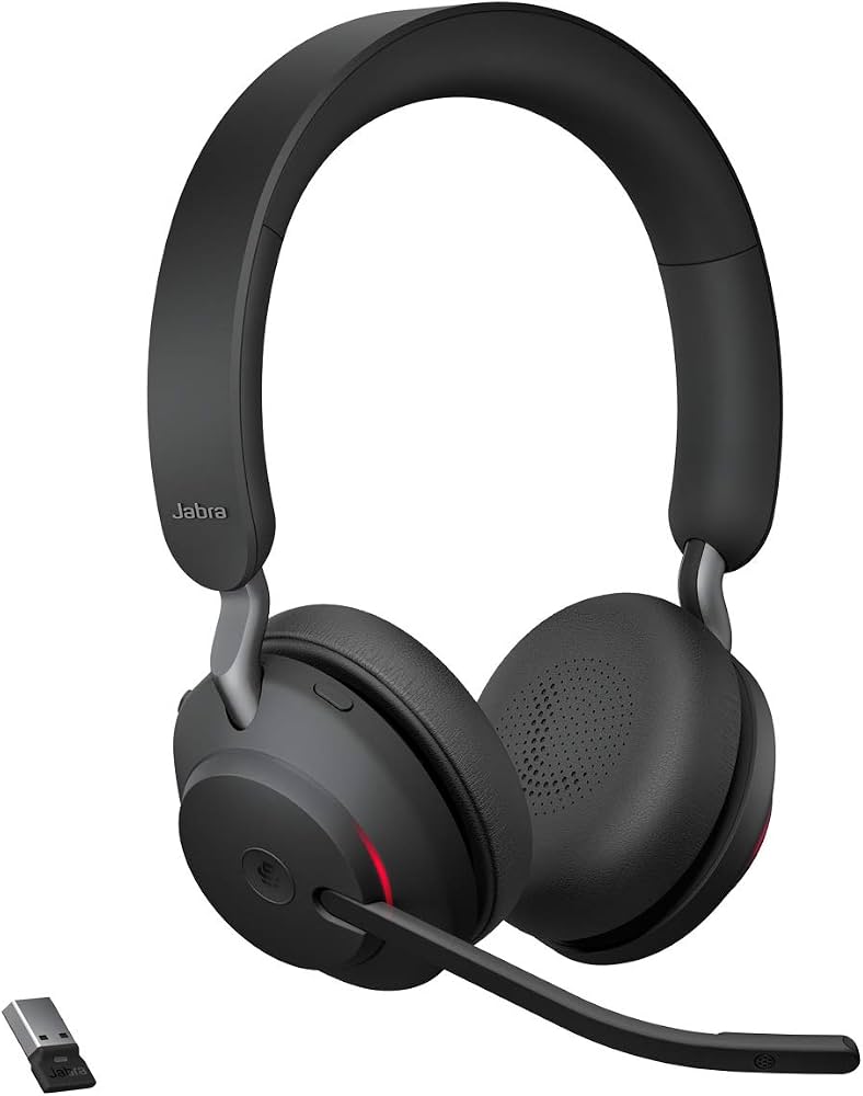 Jabra Evolve2 65 Headset Link380a UC Stereo Black