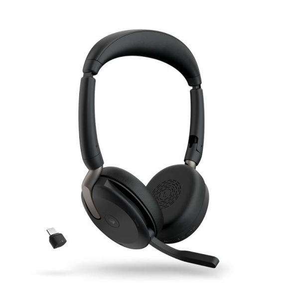 Jabra Evolve2 65 Headset Link380a UC Stereo Black