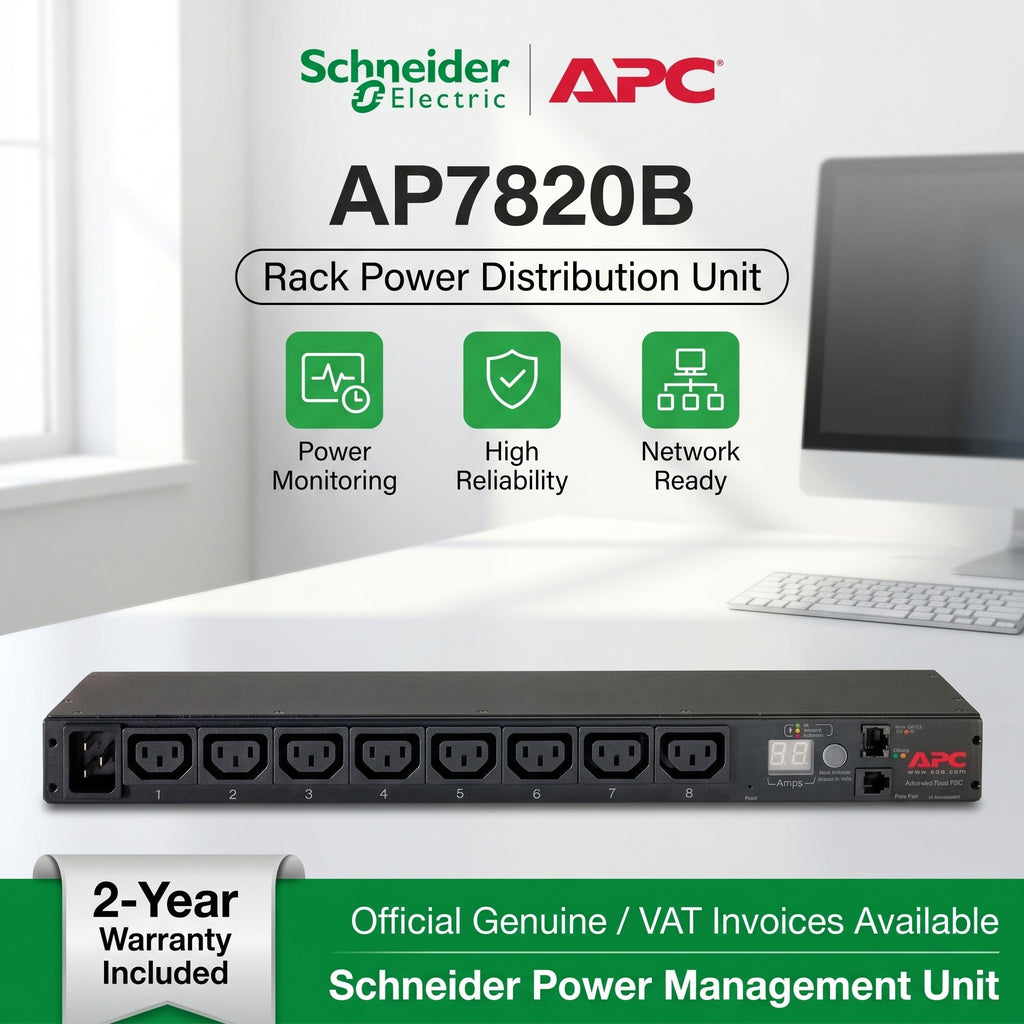 APC Rack PDU Metered 1U 10A 230V (8)C13 (AP7820B)