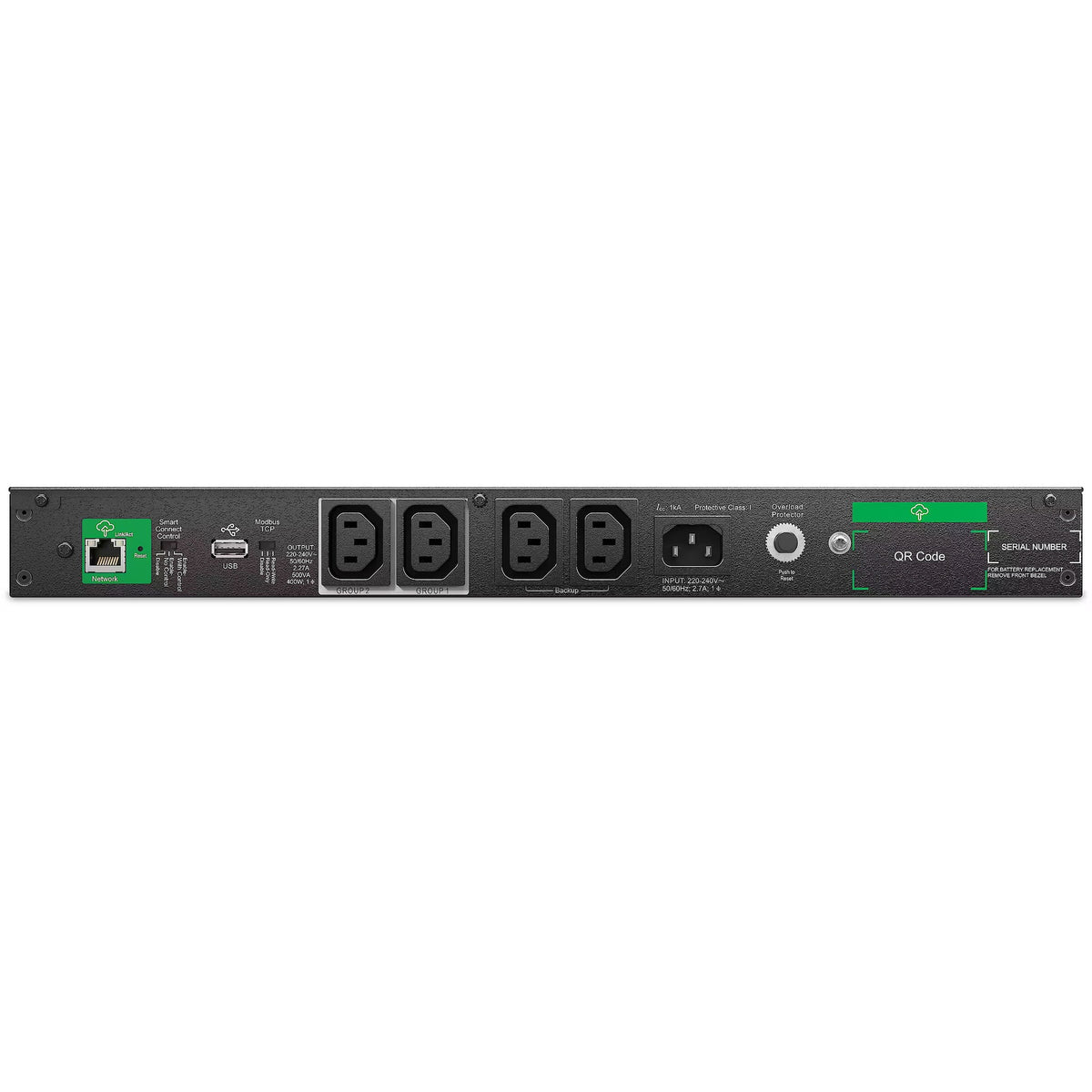 APC Smart-UPS SC SCL500RMI1UC Rack-mountable UPS 500VA 400W 230V AC Ethernet USB AR106V AR4018SPX432 AR4024SP AR4024SPX429 AR4024SPX431 AR4024SPX432