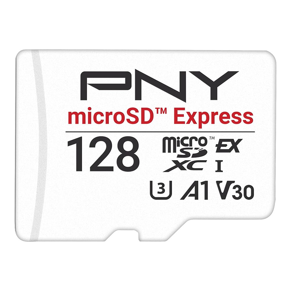 PNY microSD 128GB Express UHS-I U3 V30 A1 Memory Card (P-SDU128P31880EXP-GE)