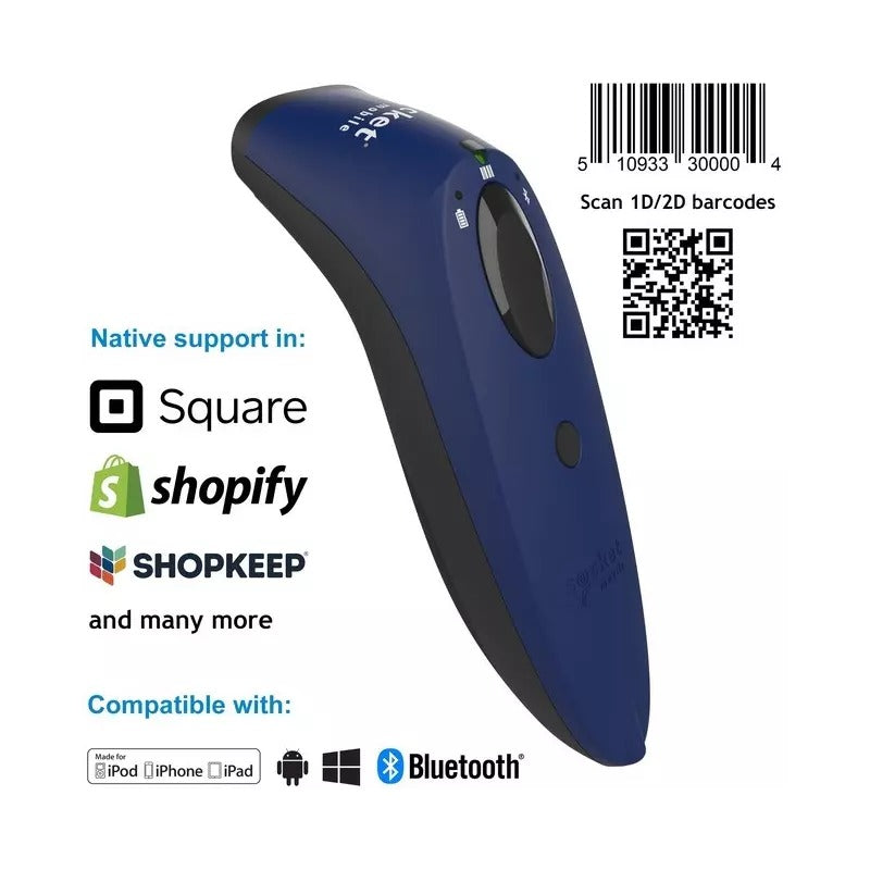 Socket Mobile SocketScan S740 - 700 Series - Barcode Scanner - Bluetooth 2.1 EDR - CX3419-1838 2D-Imager