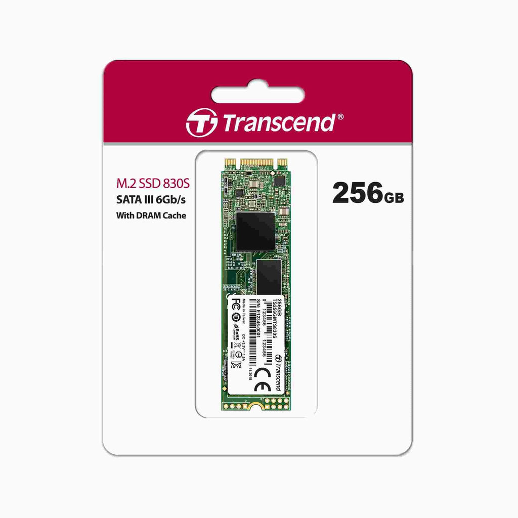 Transcend MTS830S - SSD - 256GB - M.2 2280 - SATA 6Gb/s