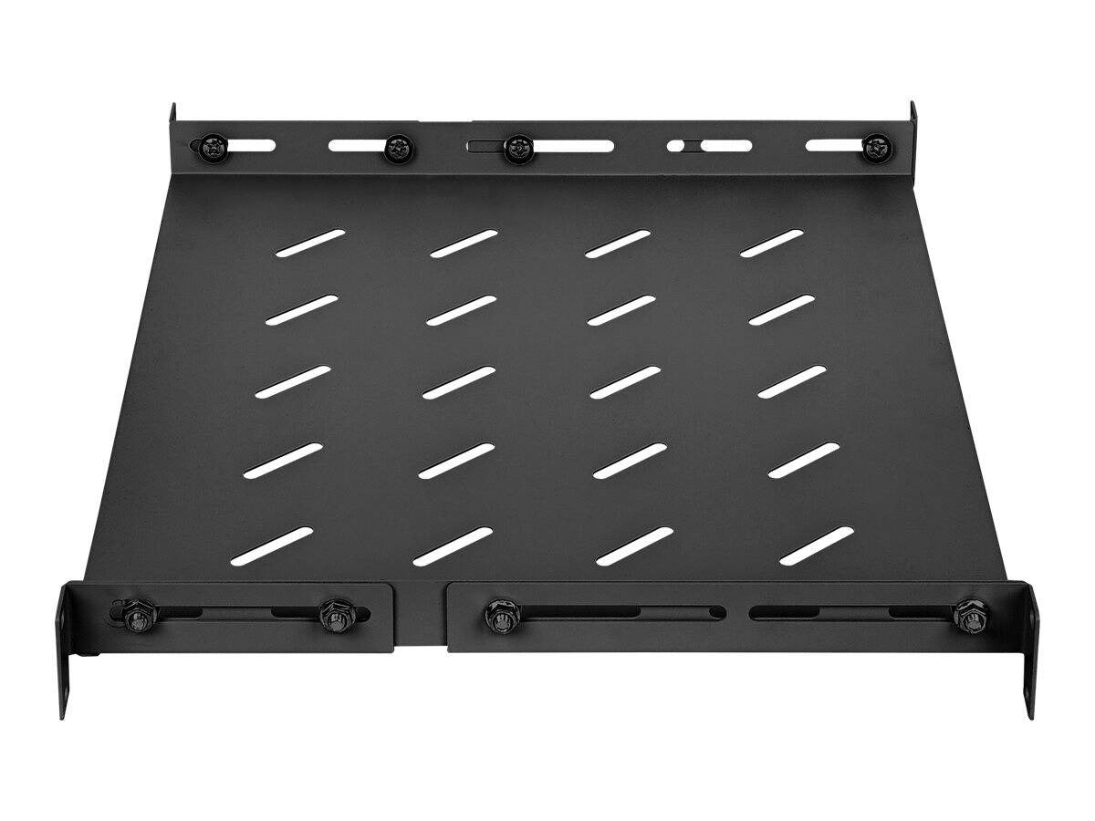 Intellinet Rack with Variable Rails Fixed Mounting Black RAL 9004 1U 48.3 cm (19")