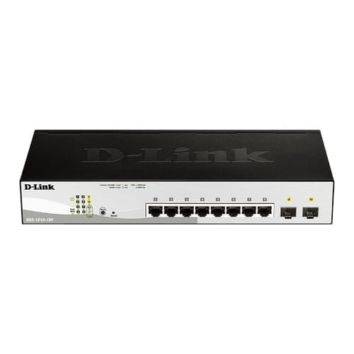D-Link DGS-1210-10P - Managed L2 Gigabit Ethernet Switch - Power over Ethernet (PoE) - 1U Black (DGS-1210-10P/E)