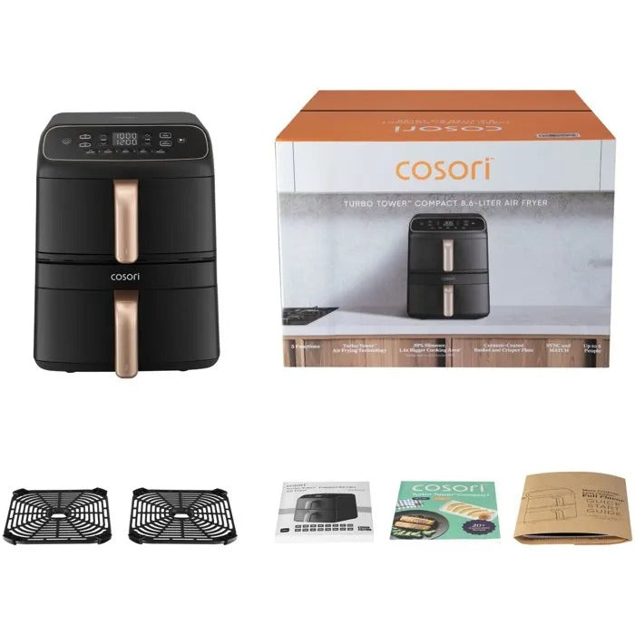 COSORI Turbo Tower Compact Air Fryer 6 L