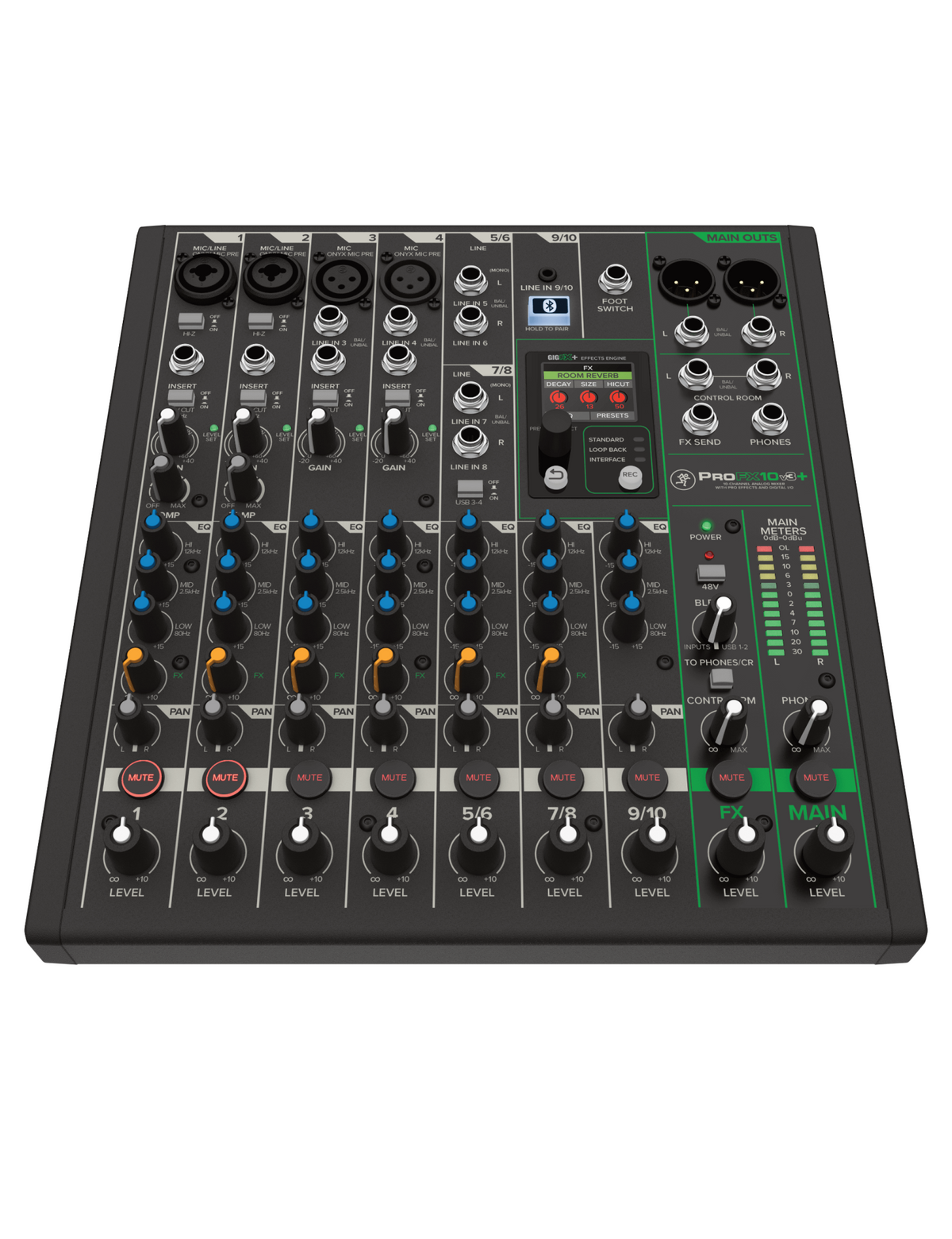 Mackie ProFX10v3+ Analog Mixer with USB and Bluetooth