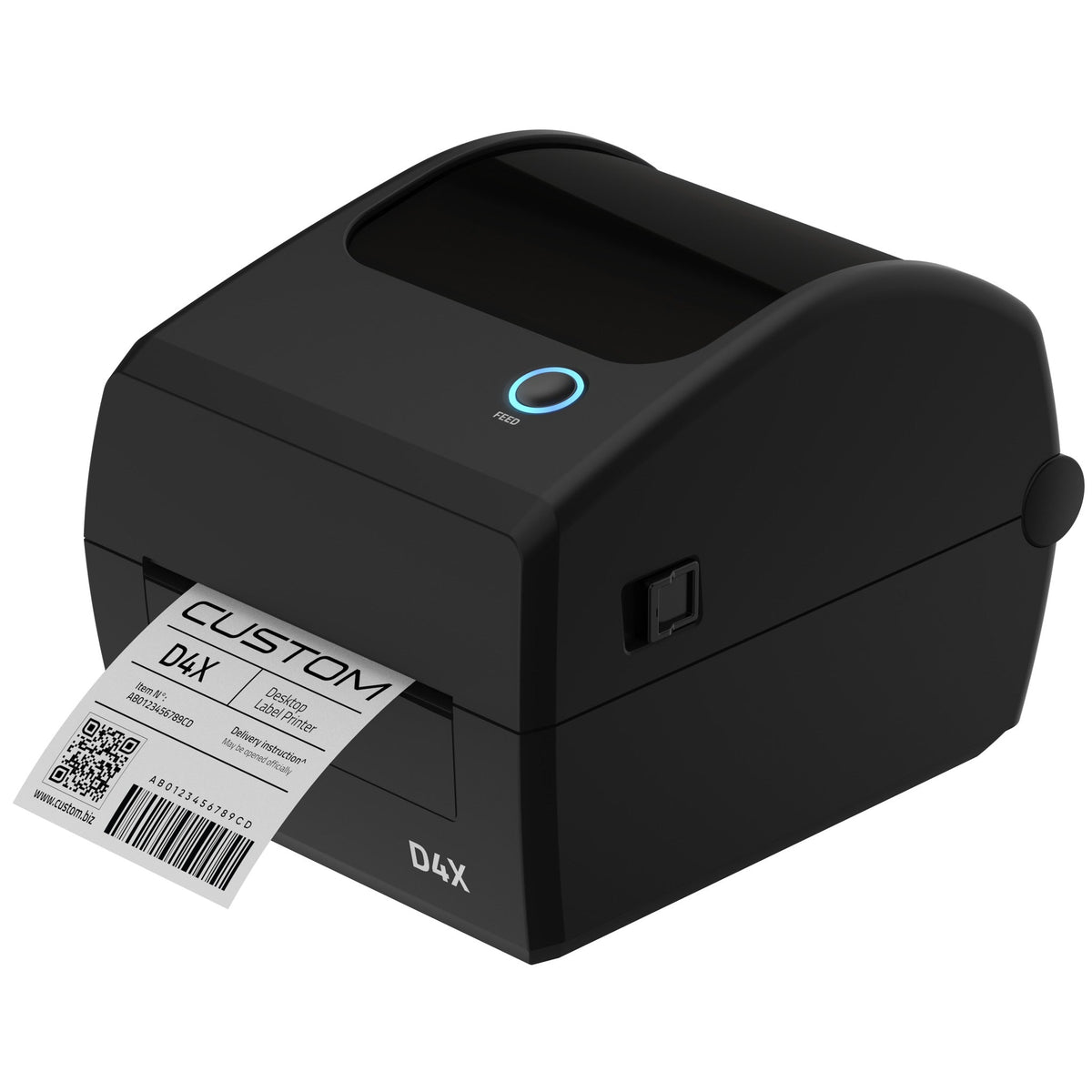 CUSTOM D4X Direct Thermal Label Printer USB ETH (911PZ010100J33)