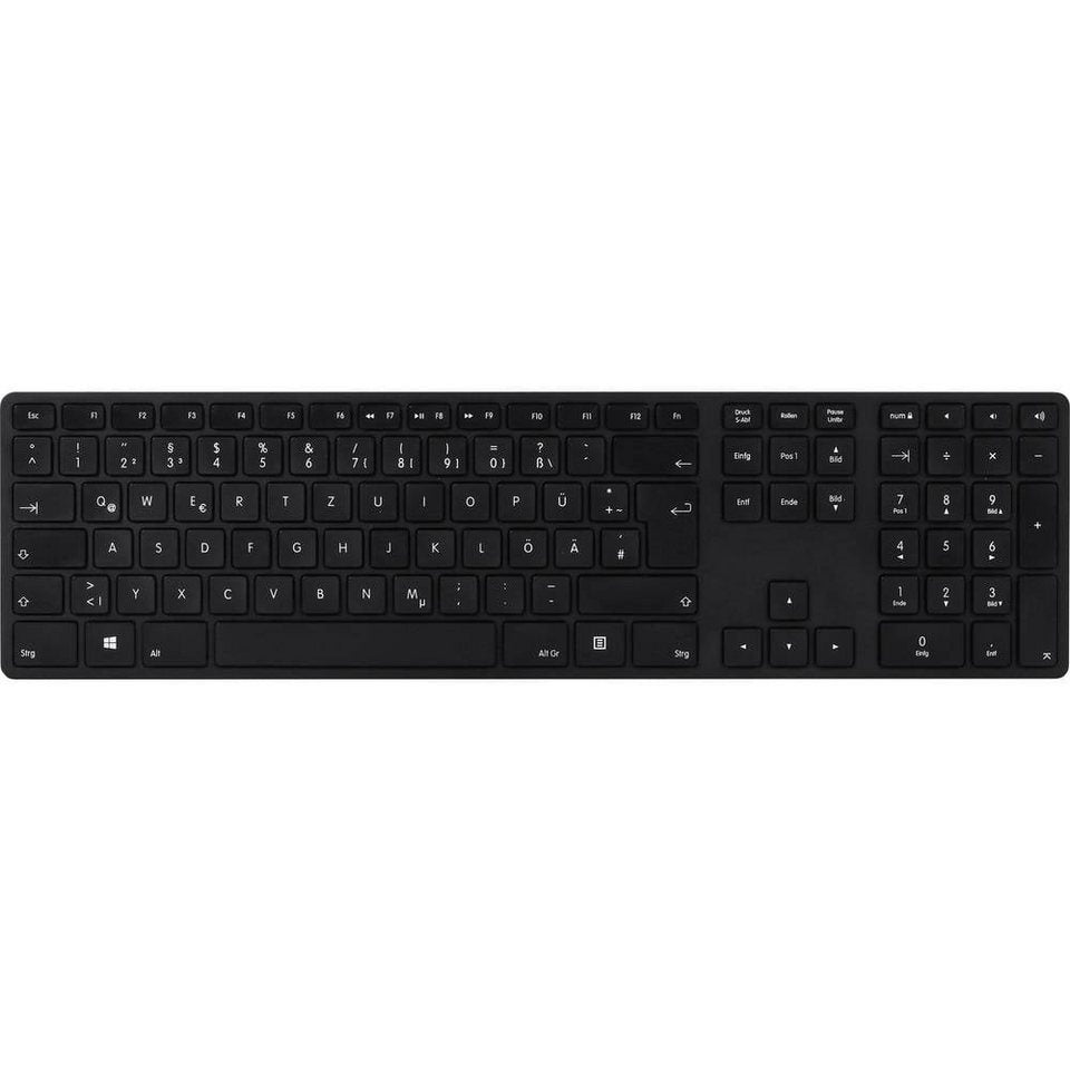 Matias Wireless Keyboard German QWERTZ Black Mac FK416PCDCBB-DE