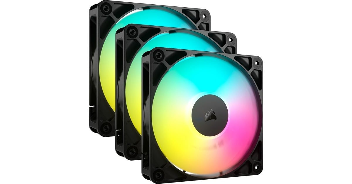Corsair RS120 ARGB PWM Triple Pack Fan – 120 mm CO-9050181-WW