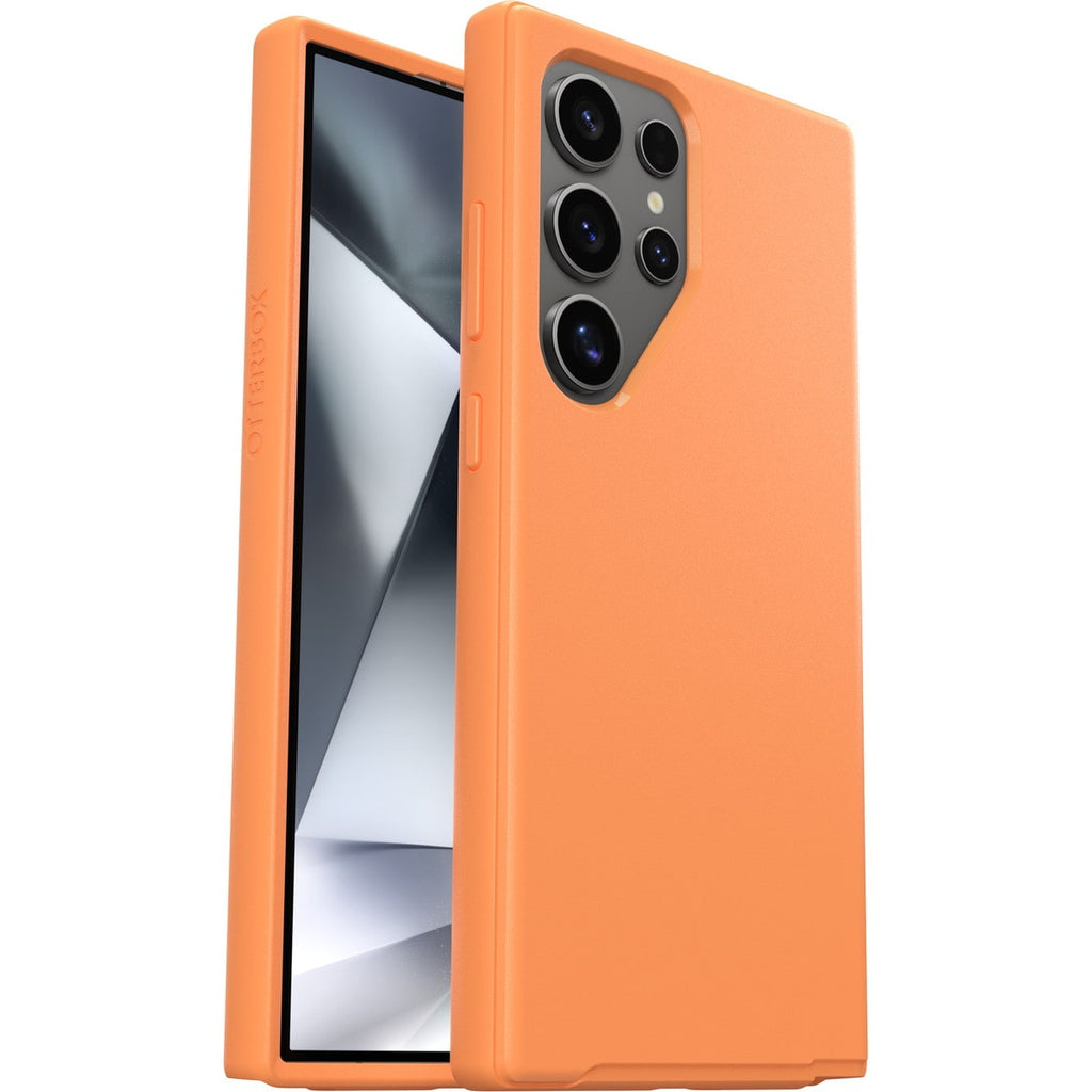 Otter Products OtterBox Symmetry Series Mobile Phone Back Cover, Polycarbonate, Sunstone (Orange), for Samsung Galaxy S24 Ultra, 77-94569