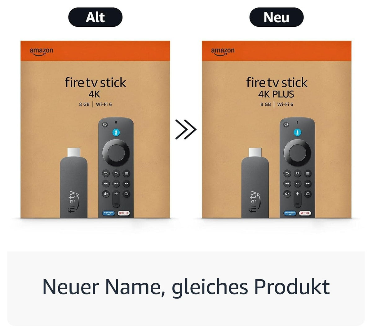 Amazon Fire TV Stick 4K Plus - 8 GB - Wi-Fi 6 - Alexa Voice Remote (B0F7ZFWVTC)