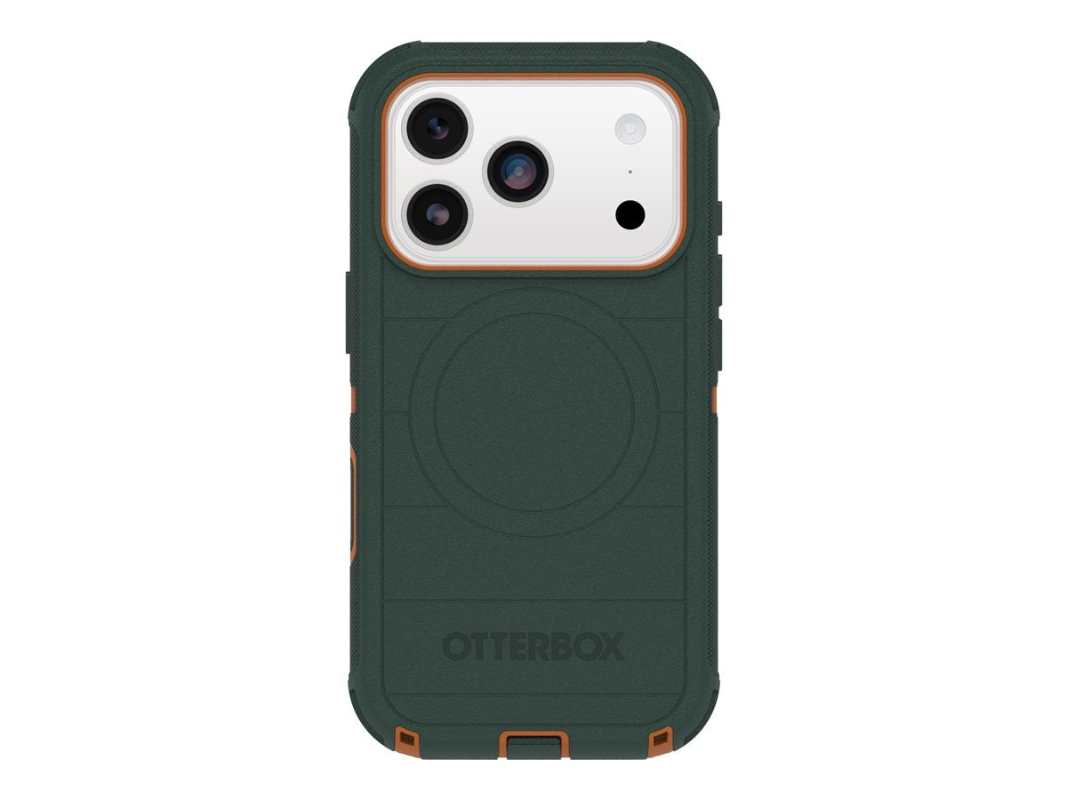 OtterBox Defender Series Pro Back Cover - Green Intrigue - for Apple iPhone 17 Pro - Model 77-98388