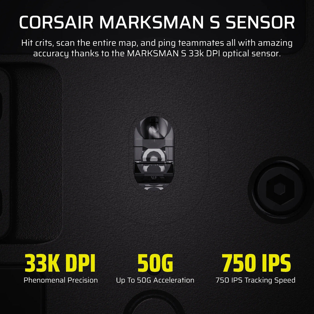 Corsair SCIMITAR ELITE WIRELESS SE Gaming Mouse - Gun Metal - 16 Programmable Buttons - CH-9314014-WW