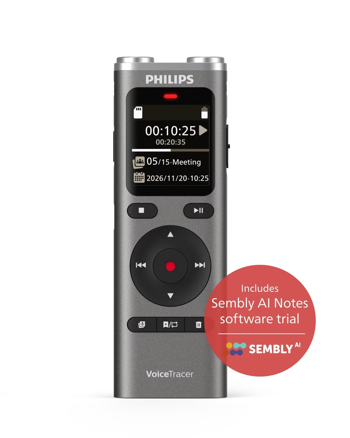 Philips VoiceTracer DVT2075 Audio Recorder