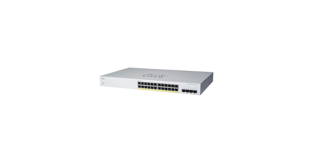 Cisco Business 220 Series CBS220-24P-4X - Smart Switch - 24 x 10/100/1000 (PoE+) + 4 x 10 Gigabit SFP+