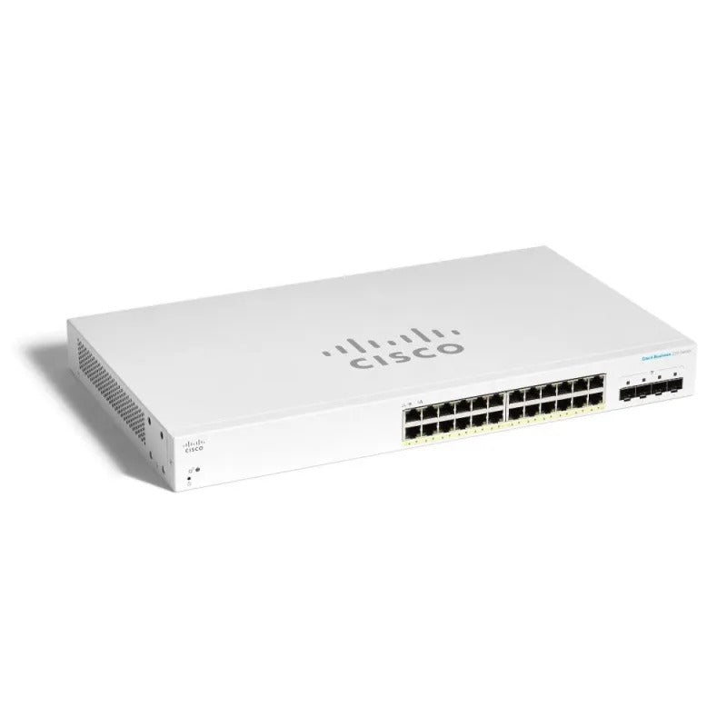 Cisco Business 220 Series CBS220-24P-4X - Smart Switch - 24 x 10/100/1000 (PoE+) + 4 x 10 Gigabit SFP+