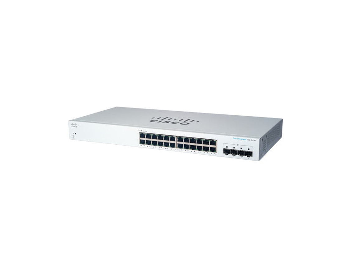 Cisco Business 220 Series CBS220-24T-4 G - Smart Switch - 24 x 10/100/1000 + 4 x Gigabit SFP