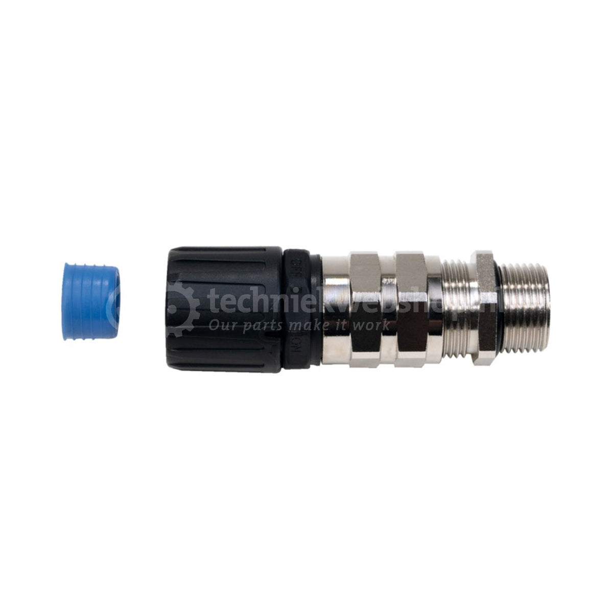 Hellermann Tyton Hose Coupling, M16, Black, Model 166-22100 HGL13-SCG-M16