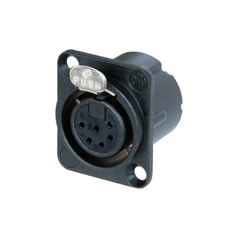 Neutrik NC6FD-LX XLR Connector 6-Pin Silver IEC 61076-2-103 1 Piece IP40