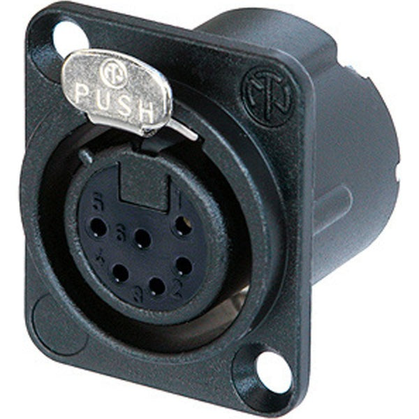Neutrik NC6FD-LX XLR Connector 6-Pin Silver IEC 61076-2-103 1 Piece IP40