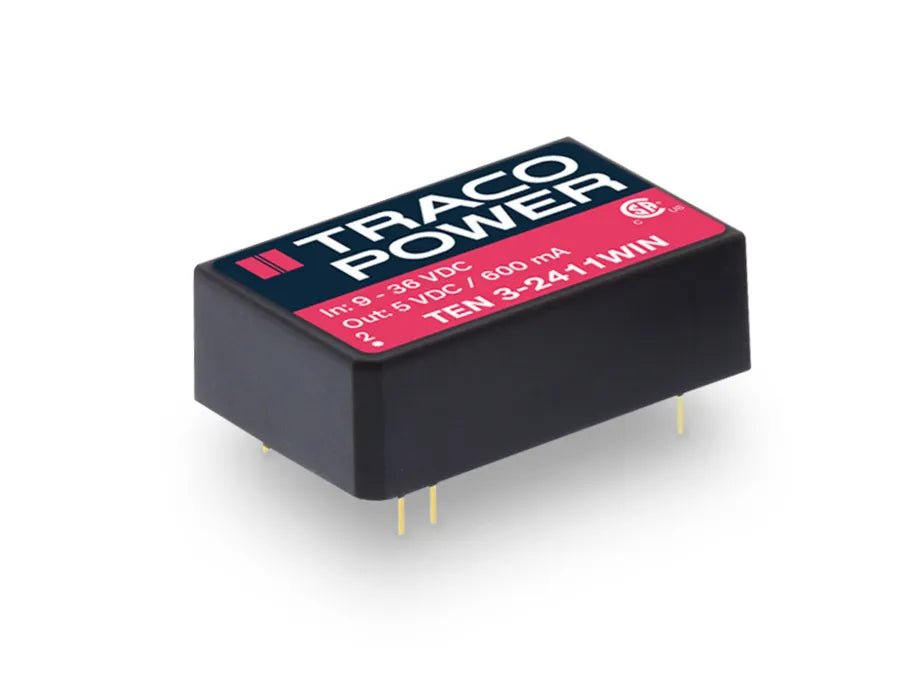 TRACO TEN 3-2411WIN DC/DC Converter 3 W 5 V 600 mA DIL-24 (TEN 3-2411WIN) 3WIN