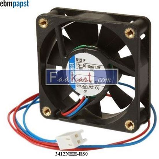 EBM Papst 3412NHH Axial Fan 12 V 100 m³/h 92 x 92 x 25.4 mm 9292506316