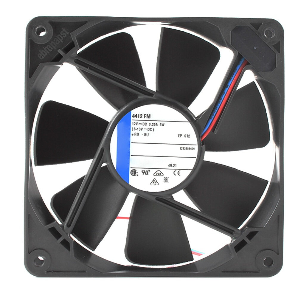 EBM Papst 4412FM Axial Fan 12 V 137 m³/h 119 x 119 x 25.4 mm (9293505409)