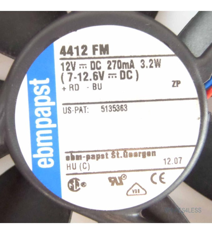 EBM Papst 4412FM Axial Fan 12 V 137 m³/h 119 x 119 x 25.4 mm (9293505409)