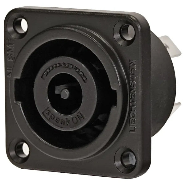 Neutrik NLT8MPXX-BAG Loudspeaker Connector - Flange Socket - 8 Poles - Black - 1 pc.
