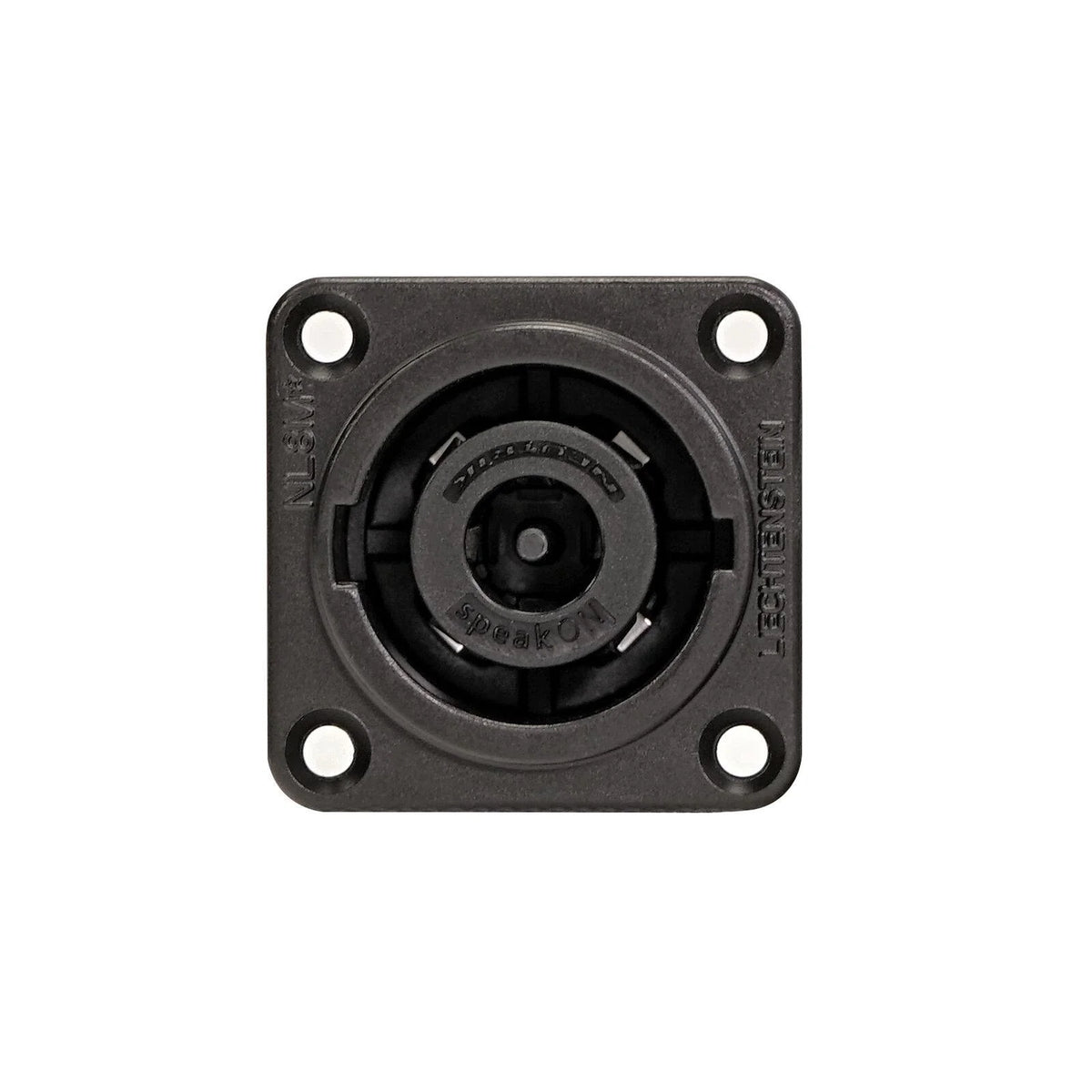 Neutrik NLT8MPXX-BAG Loudspeaker Connector - Flange Socket - 8 Poles - Black - 1 pc.