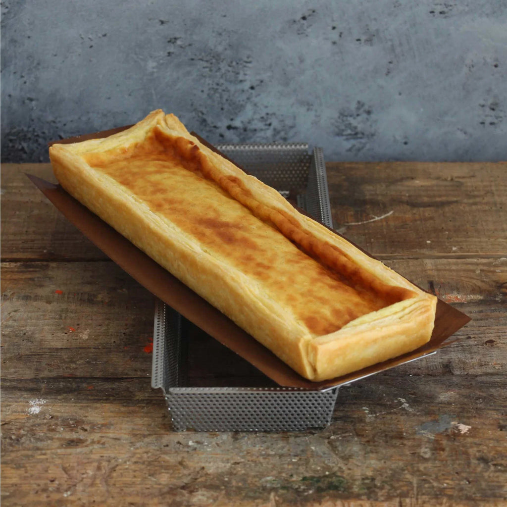 de BUYER Form RETT. FORATO Cake Tin 35x10.5 cm - Stainless Steel - with Baking Sheets 35X10.5X3.5cm DB3212-35