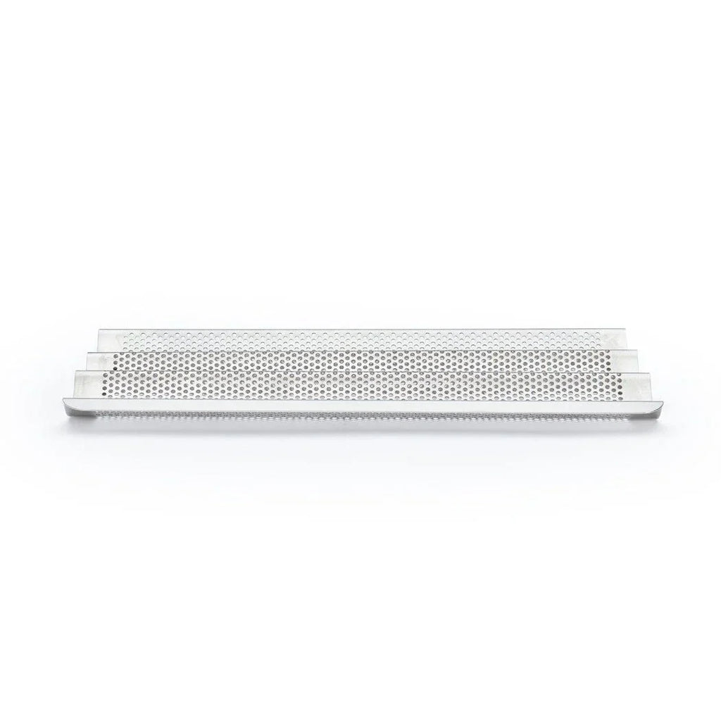 de BUYER Baking Tray for 3 Baguettes - Perforated - Inox DB3366-03
