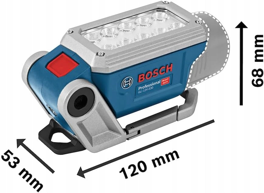 Bosch GLI DeciLED Professional LED Torch Blue Grey
