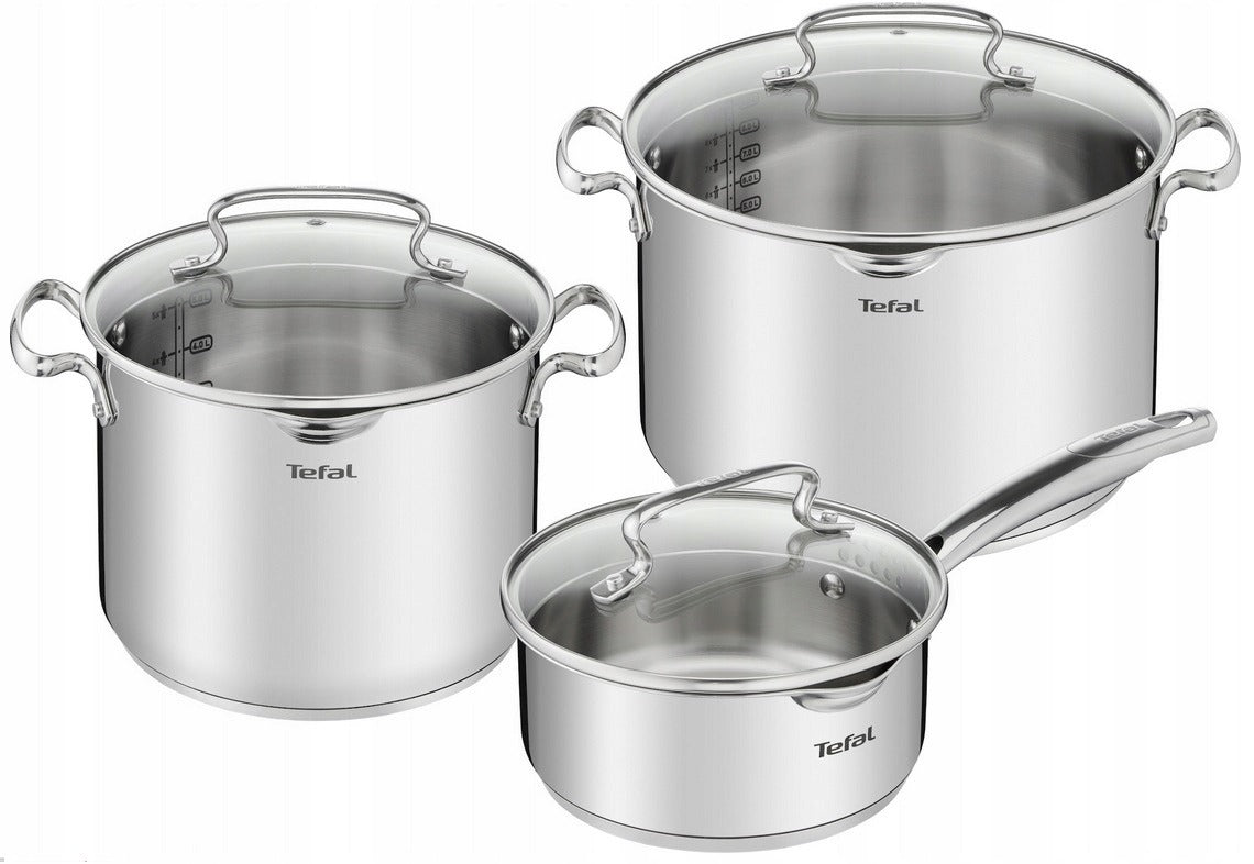 Tefal Duetto+ G719S674 6-Piece Stainless Steel Pan Set